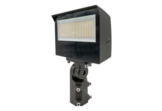 Topaz Flood Power 60-80-100W & 3-4-5K CCT Select to 15000lm Bronze Slipfitter and Yoke Mount Included Dimmable 120-277V