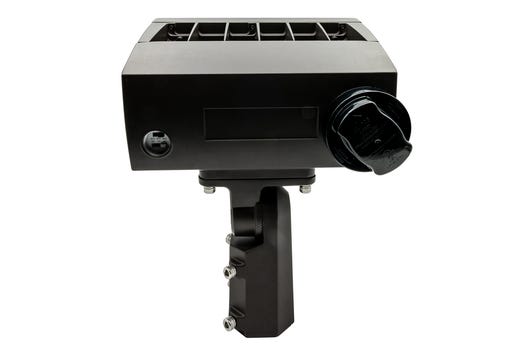 Topaz Flood Power 120-150-200W & 3-4-5K CCT Select to 30000lm Bronze Slipfitter and Yoke Mount Included PC & 3-pin Recept Included Dimmable 120-277V