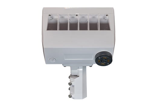 Topaz Flood HV Power 120-150-200W & 3-4-5K CCT Select to 30000lm White Slipfitter and Yoke Mount Included PC & 3-pin Recept Included Dimmable 277-480V