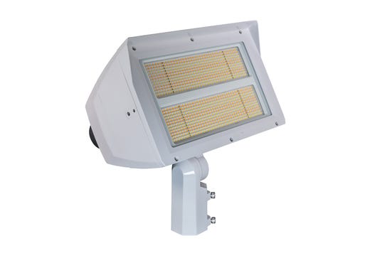 Topaz Flood Power 200-240-290W & 3-4-5K CCT Select to 43500lm White Slipfitter and Yoke Mount Included PC & 3-pin Recept Included Dimmable 120-277V