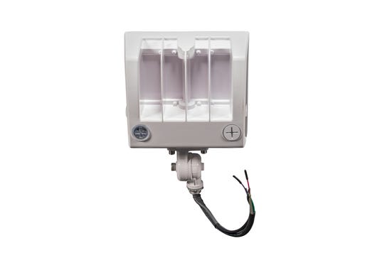 Topaz Flood Power 40-60W & 3-4-5K CCT Select to 9000lm Knuckle & Trunnion Mount White Dimm 120-277V