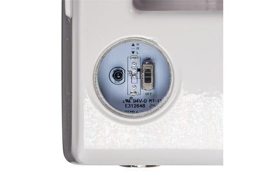 Topaz Flood Power 40-60W & 3-4-5K CCT Select to 9000lm Knuckle & Trunnion Mount White Dimm 120-277V