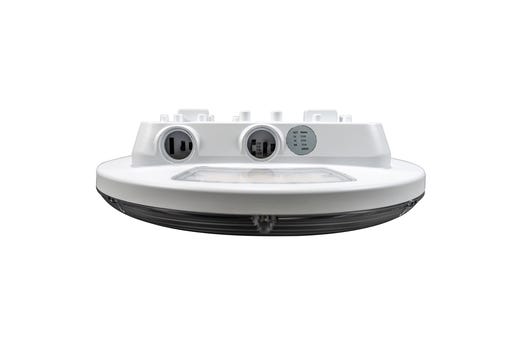 Topaz Low Profile Round Canopy Power and Color Selectable (30W-100W, 3K-4K-5K) Controls Ready Low Glare with Uplight and EM Battery Backup 4190-13,310lm