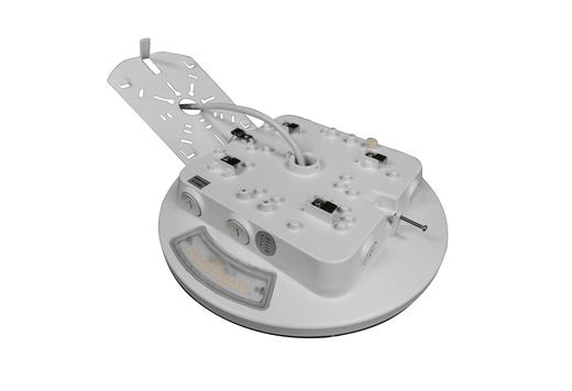 Topaz Low Profile Round Canopy Power and Color Selectable (30W-100W, 3K-4K-5K) Controls Ready Low Glare with Uplight and EM Battery Backup 4190-13,310lm