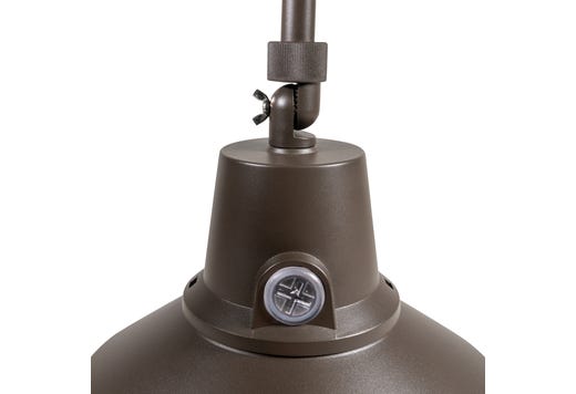 Topaz Outdoor LED Gooseneck Full-Cutoff Wall Mounted Light Matte Bronze Power & CCT Select 15-20-25W 27-50K), Photocell On/Off Mount Height to 15ft Dimmable 3294l