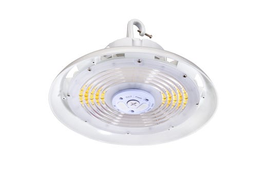 Topaz Round White Highbay Power & Color Select 150-180-200W 4-5K to 30,500lm 120-277V 90Deg Beam Angle