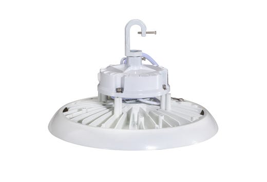 Topaz Round White Highbay Power & Color Select 150-180-200W 4-5K to 30,500lm 120-277V 90Deg Beam Angle