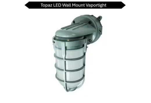 LED Vaportight Wall Mount Fixture 15W 4K 120V Gray Indoor/Outdoor LED product