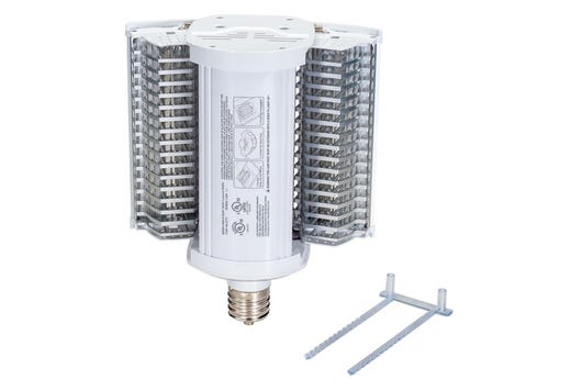 Topaz LED HID Replacement Fold-out Lamp 110W Horizontal EX39 Base 5000K 16,500lm