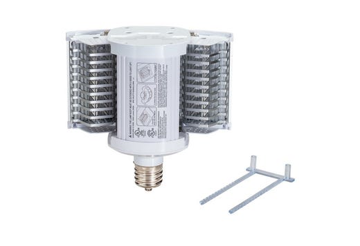 Topaz LED HID Replacement Fold-out Lamp 110W Horizontal EX39 Base 5000K 16,500lm