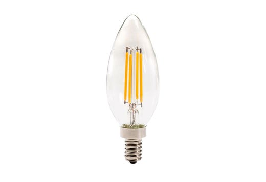 LED Antique Filament Straight Tip (B11) Candelabra (E12) 2700K lighting product image