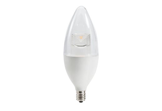LED Bullet 2700K 6.5W 60W-EQ Straight Top B11 Candelabra E12 120V product image