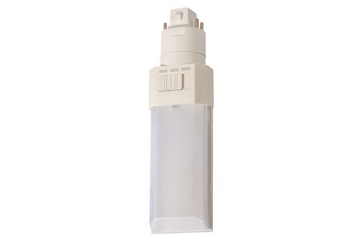 Topaz PLT Plug-in Lamp Horizontal Type A CCT Select Warm Colors 27-30-35K 4-pin G24q Base to1050lm
