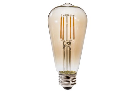 LED ST19 Vintage Amber Filament Bulb 5.5W E26 2200K Dimmable lighting product image