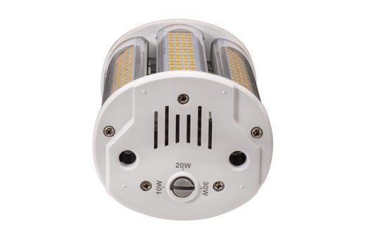Topaz LED HID Retrofit Lamp Power & Color Selectable 10W-20W-30W 3K-4K-5K to 4800lm EX39 Base with Support Brace Included