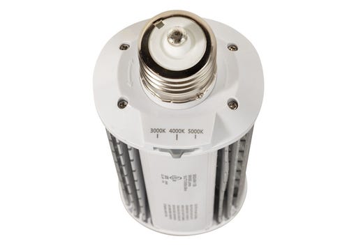 Topaz LED HID Retrofit Lamp Power & Color Selectable 20W-40W-60W 3K-4K-5K to 9600lm EX39 Base with Support Brace Included