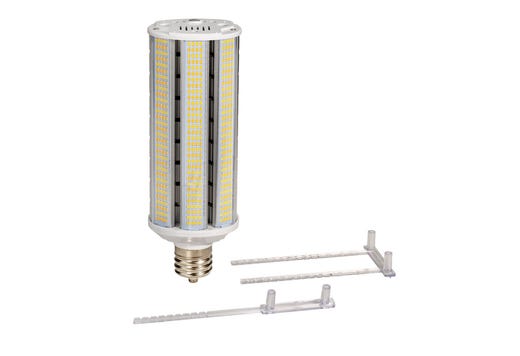 Topaz LED HID Retrofit Lamp Power & Color Selectable 20W-40W-60W 3K-4K-5K to 9600lm EX39 Base with Support Brace Included