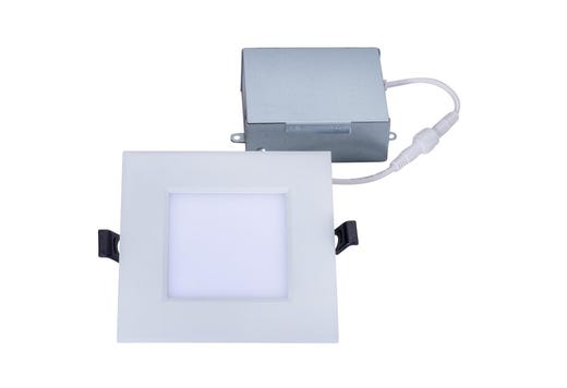 4in Canless Square Recessed Downlight 9W 5-CCT Select 120V IC lighting product image