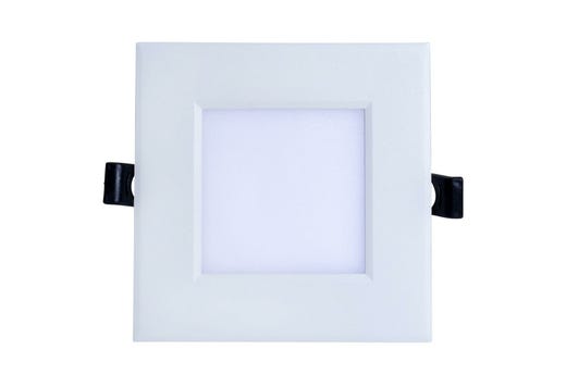 Topaz 4in Canless Square Recessed Downlight 9W 570lm 5-CCT Select 120V 50W-Equiv IC Rated