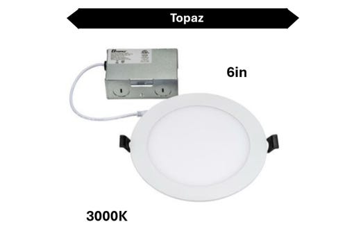 6in Canless Slim Fit LED High Lumens 12W Recessed Downlight 3000K product image