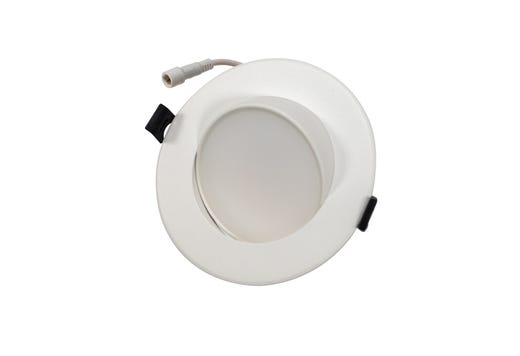 Topaz 4in Canless Adjustable Gimbal Recessed Downlight 12W 1000lm 5-CCT Select 120V 75W-Equiv