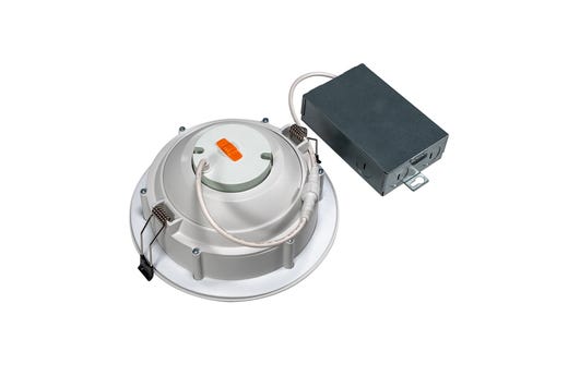 Topaz 6in Canless Adjustable Gimbal Recessed Downlight 15W 1250lm 5-CCT Select 120V 85W-Equiv