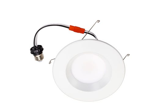 Topaz LED Performance Retrofit Downlight 6in 11W 5-Color Select Smooth Trim Polyamide Plastic 1000lm IC Rated Dimmable
