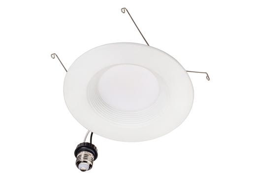 Topaz LED Performance Retrofit Downlight 6in 11W 5-Color Select Baffle Trim Polyamide Plastic 1000lm IC Rated Dimmable