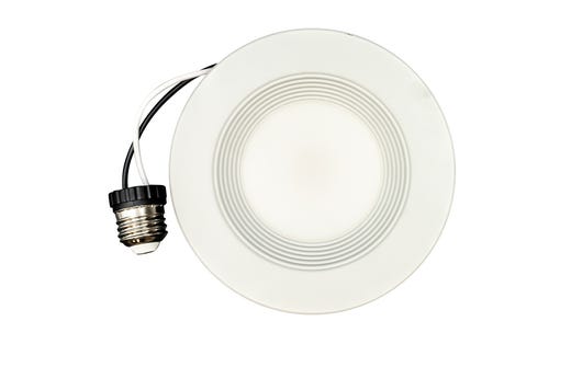 Topaz 4in Retrofit Downlight 6W 3000K 550lm White Baffle Trim Economical 120V 50W-equiv