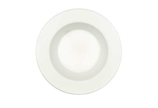 Topaz 4in Retrofit Downlight 6W 4000K 550lm White Smooth Trim Economical 120V 60W-equiv