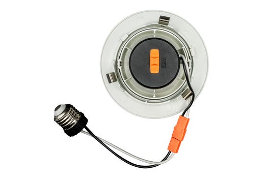 Topaz LED Performance Gimbal Retrofit Downlight 4in 6.5W 5-Color Select Smooth Trim Polyamide Plastic 585lm Dimmable