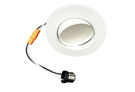 LED Performance Gimbal Retrofit Downlight 4in 6.5W 5-Color Select
