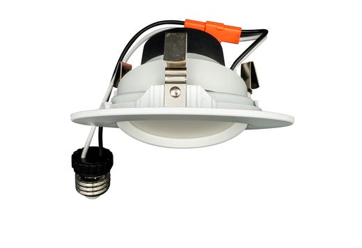 Topaz LED Performance Gimbal Retrofit Downlight 4in 6.5W 5-Color Select Smooth Trim Polyamide Plastic 585lm Dimmable
