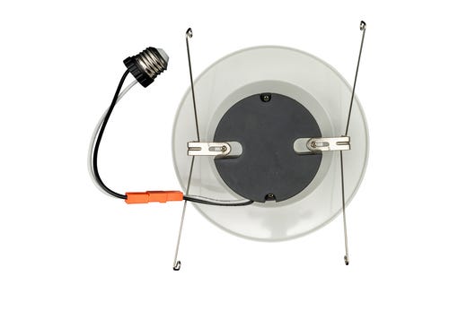 Topaz 6in Retrofit Downlight 13W 3000K 1350lm White Smooth Trim Economical 120V 100W-equiv