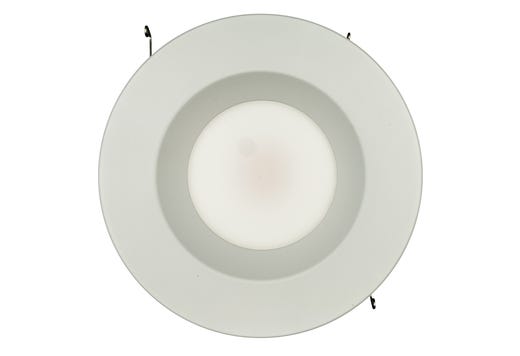 Topaz 6in Retrofit Downlight 13W 4000K 1350lm White Smooth Trim Economical 120V 100W-equiv