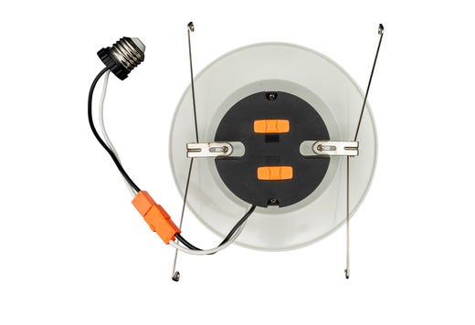 Topaz LED Performance Retrofit Downlight 6in 3-Watt & 5-Color Select (max 13W 1250lm) Polyamide Plastic Smooth Trim 120V 90CRI Dimmable White