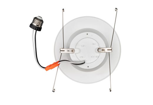 Topaz 6in Retrofit Downlight 8W 3000K 730lm White Baffle Trim Economical 120V 60W-equiv