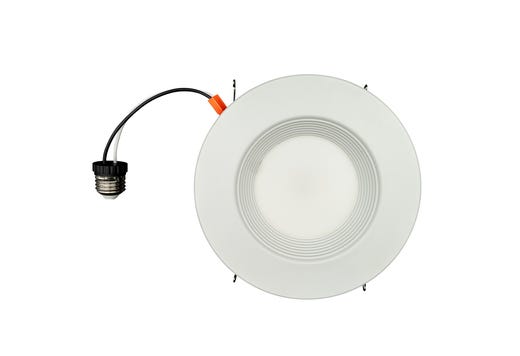 Topaz 6in Retrofit Downlight 8W 3000K 730lm White Baffle Trim Economical 120V 60W-equiv