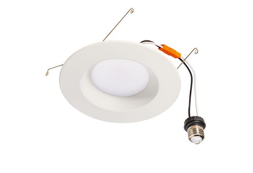 Topaz 6in Retrofit Downlight 8W 3000K 730lm White Smooth Trim Economical 120V 60W-equiv