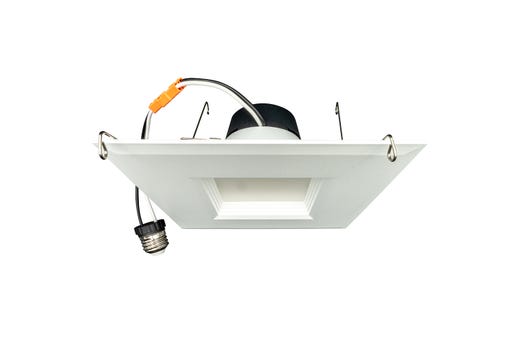 LED Performance Square Retrofit Downlight 6in 9W 5-Color Select lighting product image