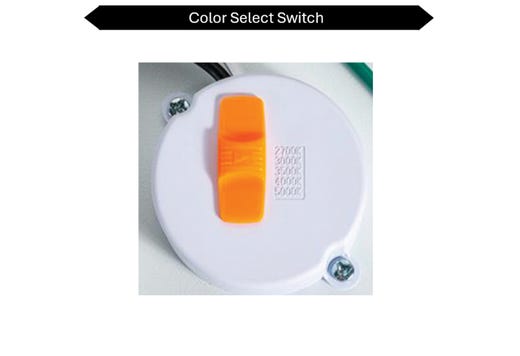 Topaz 6in Surface Mount Downlight 5-CCT Selectable 11W 905lm Brushed Nickel Trim Dimmable 90CRI 120V