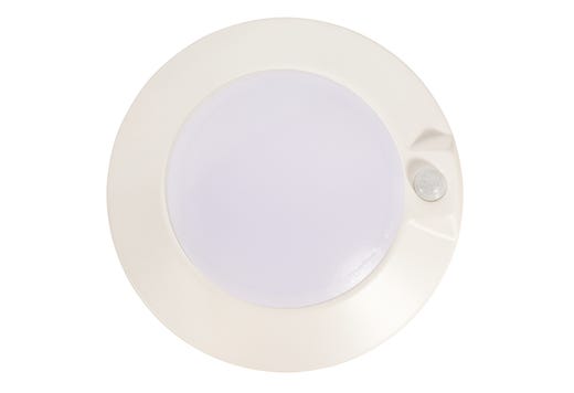 Topaz 6in Surface Mount Downlight with PIR Motion Sensor 3000K 14W 990lm White Non-Dimmable 90CRI 120V