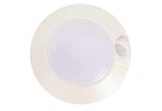 Topaz 6in Surface Mount Downlight with PIR Motion Sensor 4000K 14W 990lm White Non-Dimmable 90CRI 120V
