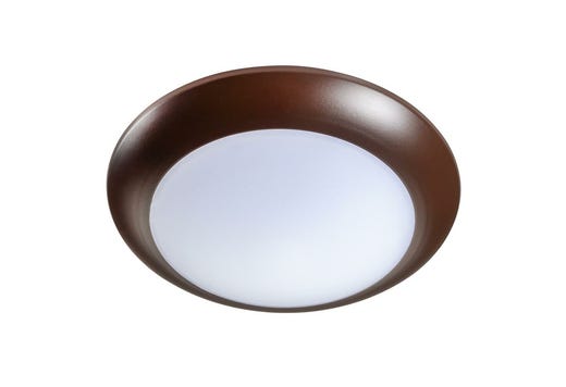 Topaz 6in Surface Mount Downlight 5-CCT Selectable 15W 1230lm Bronze Trim Dimmable 90CRI 120V