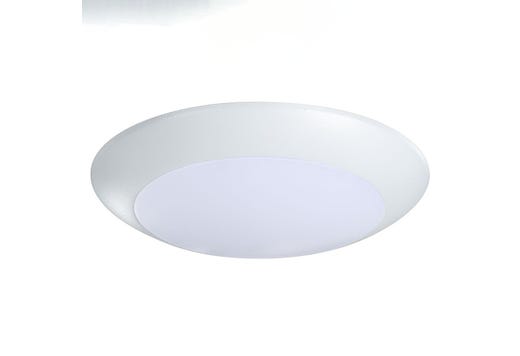 Topaz 6in Surface Mount Downlight 5-CCT Selectable 15W 1230lm White Trim Dimmable 90CRI 120V