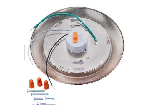 Topaz 6in Surface Mount Downlight 5-CCT Selectable 15W 1230lm Brushed Nickel Trim Dimmable 90CRI 120V