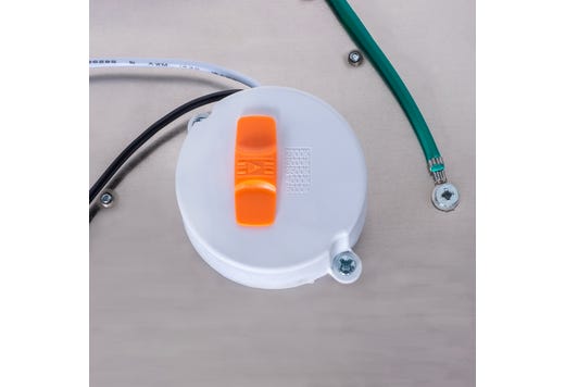 Topaz 6in Surface Mount Downlight 5-CCT Selectable 15W 1230lm Brushed Nickel Trim Dimmable 90CRI 120V