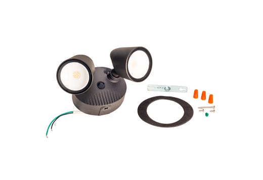 Topaz 24W Security 2-Head Flood Light 4000K Bronze