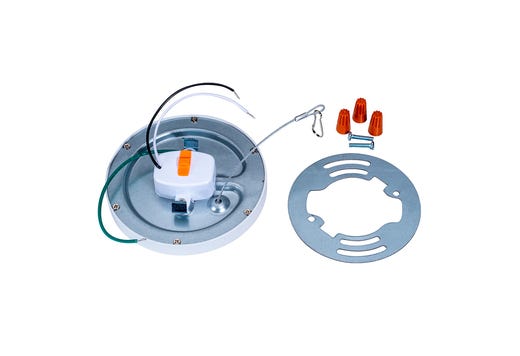 Topaz 5in Round White Surface Mount Disk 11W 5-CCT Select 910lm 65W-equiv Dimmable 120V 90CRI