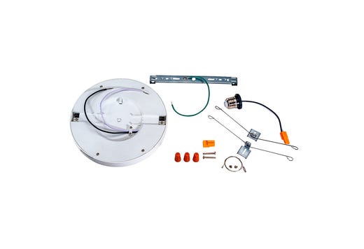 Topaz 7in Round White Surface Mount Disk with PIR Motion Sensor 13W 5-CCT Select 1150lm 75W-equiv Dimmable 120V 90CRI